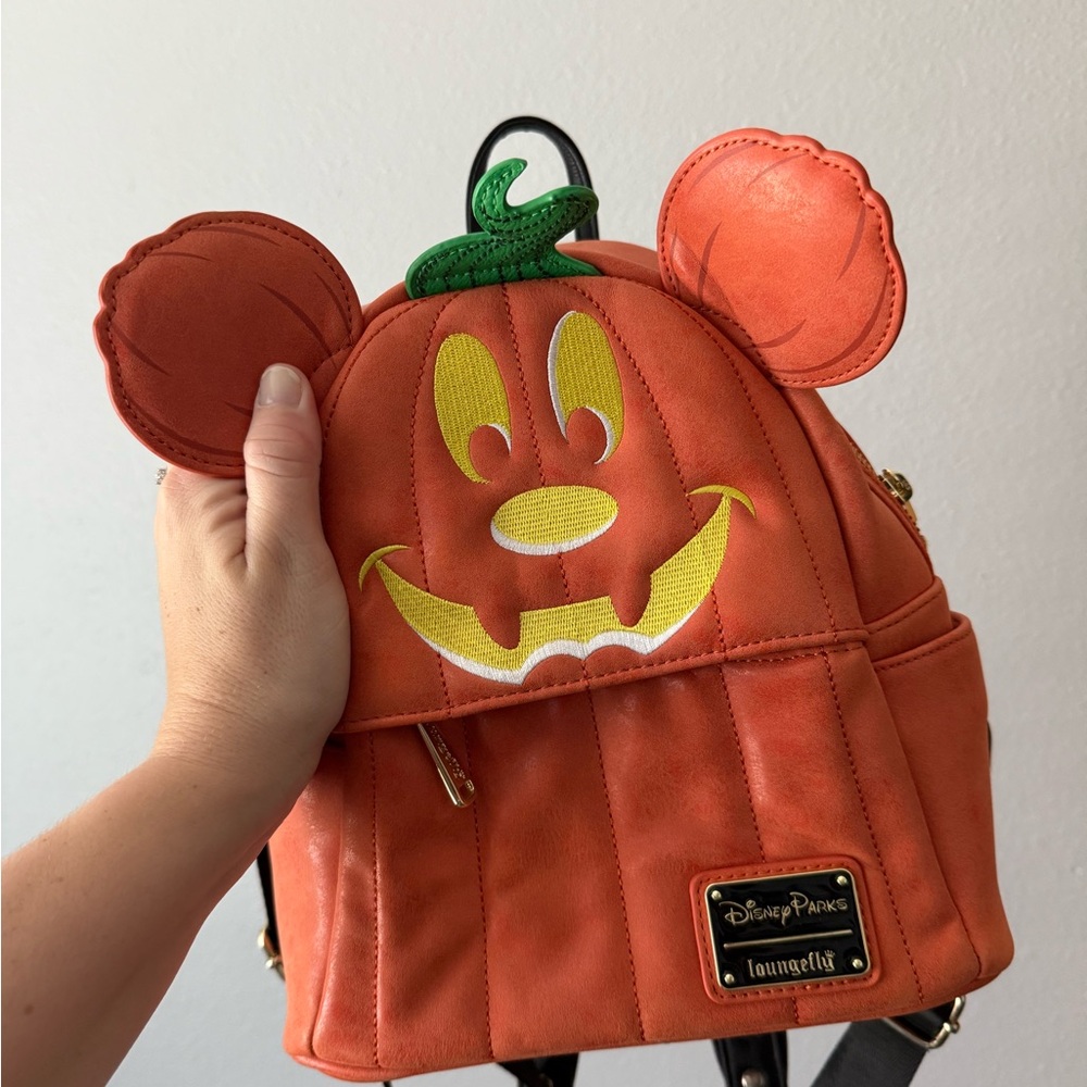 Disney Parks Loungefly Pumpkin Backpack - Picture 1 of 5